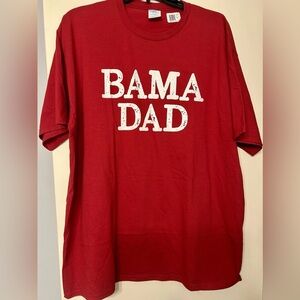 Port and Company Red 'Bama Dad' Short Sleeve Tee